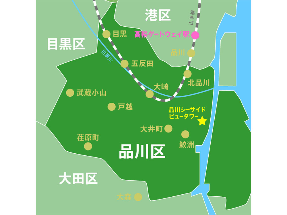 品川区　マップ
