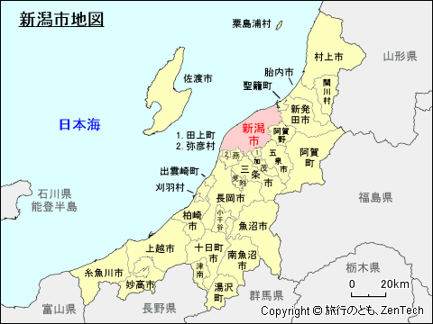 新潟県新潟市マップ