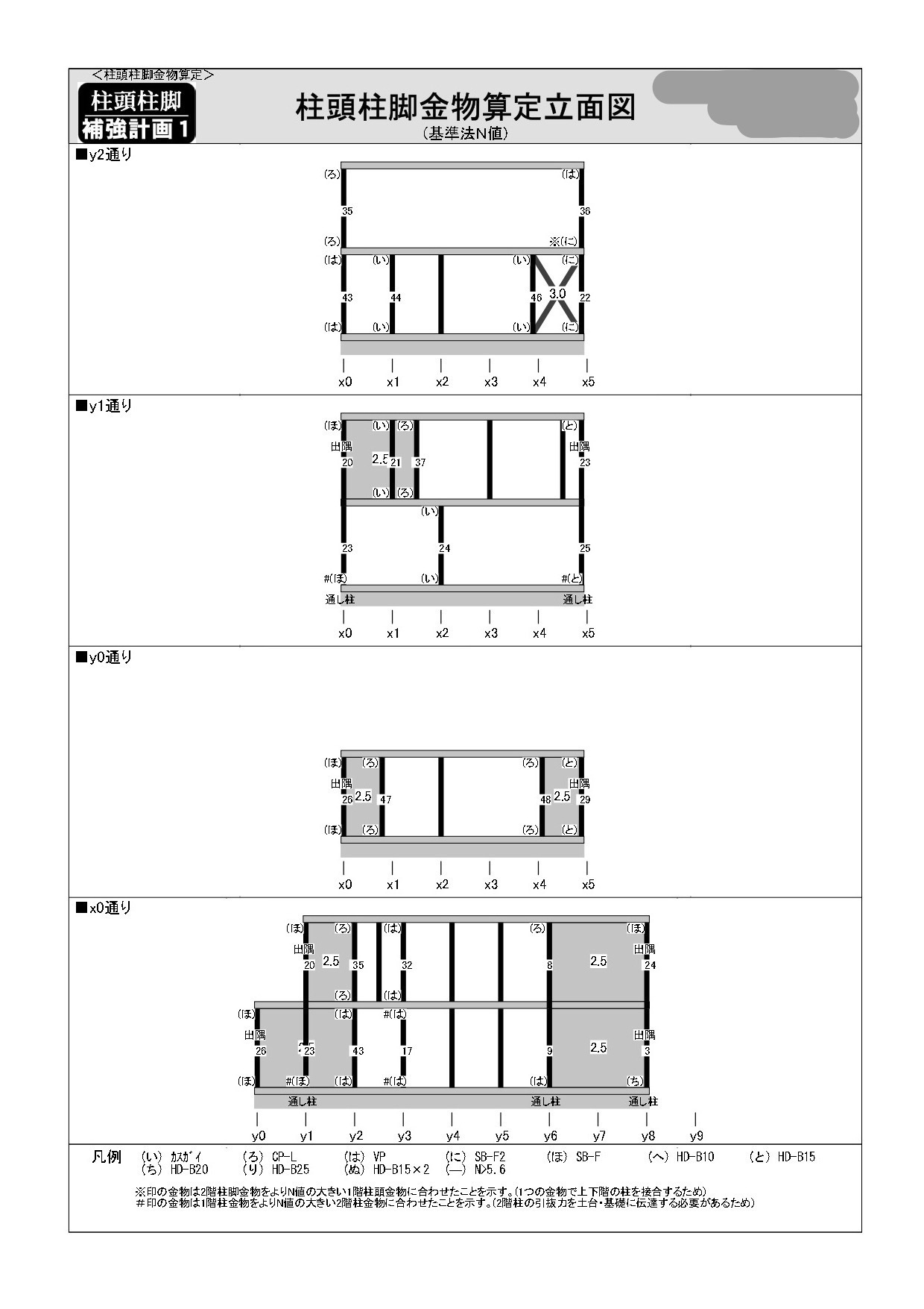 基礎伏せ図　東京都荒川区　M様邸