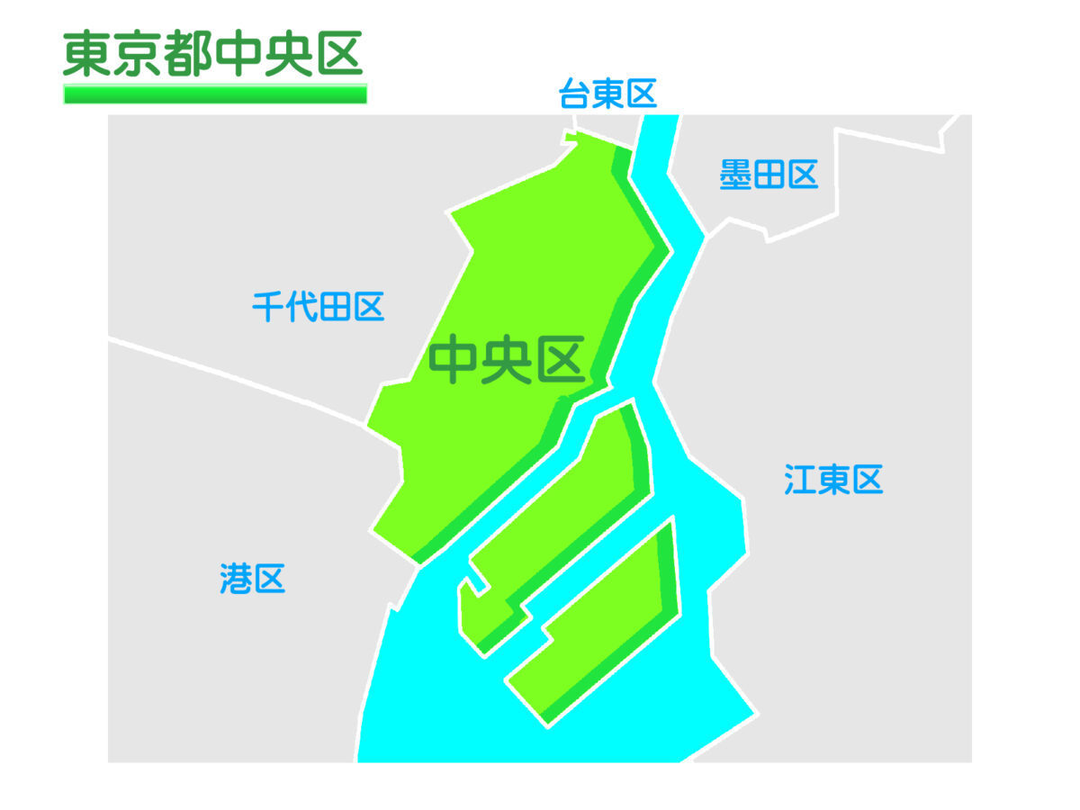 中央区マップ