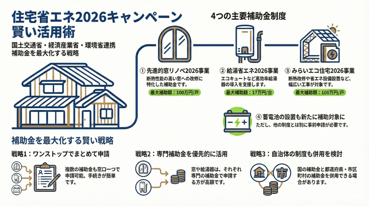 住宅省エネ2026で補助金最大化する戦略