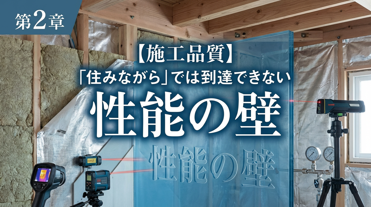 第2章：【施工品質】「住みながら」では到達できない性能の壁