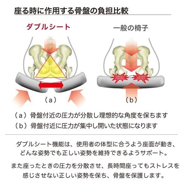 骨盤の負担比較