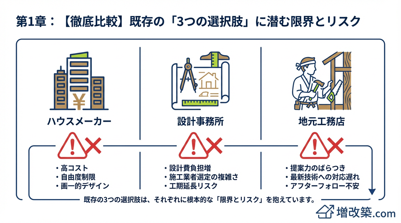 第1章：【徹底比較】既存の「3つの選択肢」に潜む限界とリスク