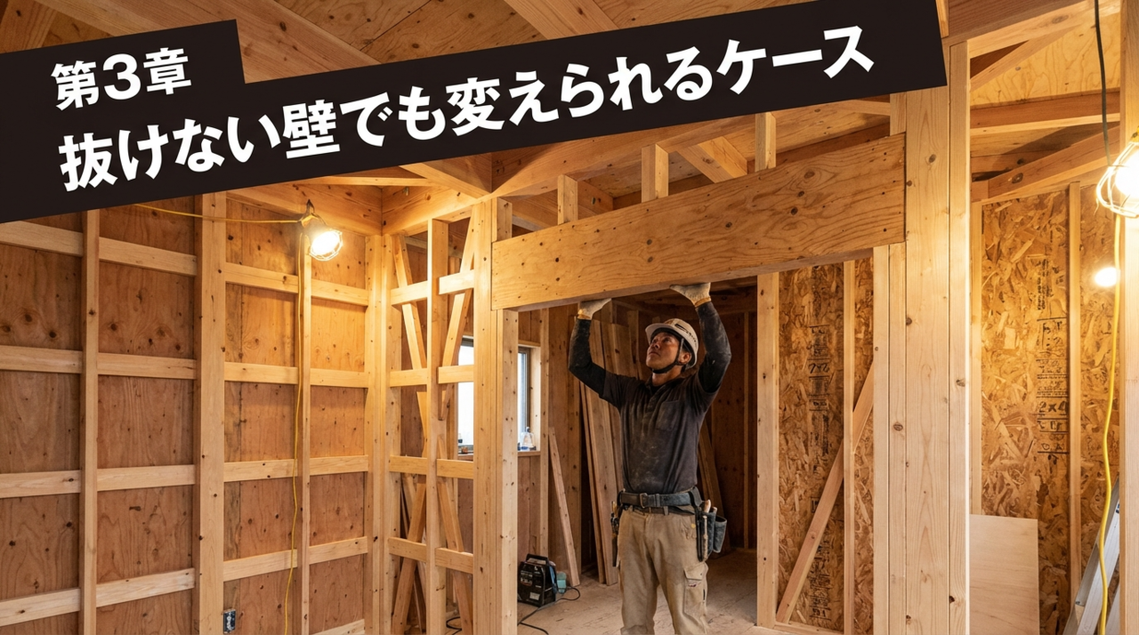 ツーバイフォー住宅の間取り変更完全ガイド｜抜ける壁・抜けない壁、費用、補強方法まで解説