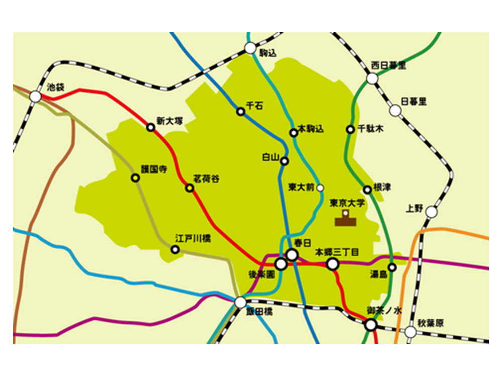 文京区　マップ