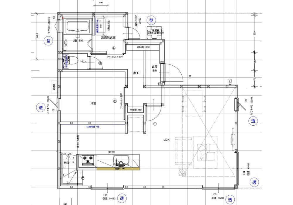 板橋区　H様邸　施工後平面図