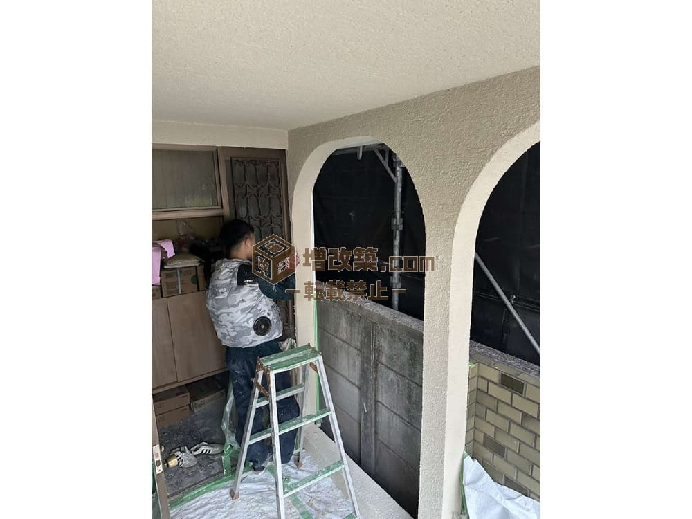 ハーフスケルトン　外壁工事