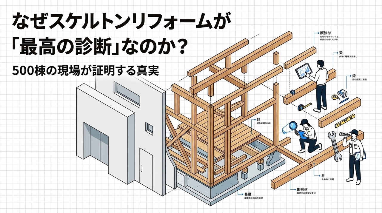 リフォーム瑕スケルトンリフォームが「最高の診断」疵保険とは？：工事後のトラブルに備える「経済的セキュリティ」