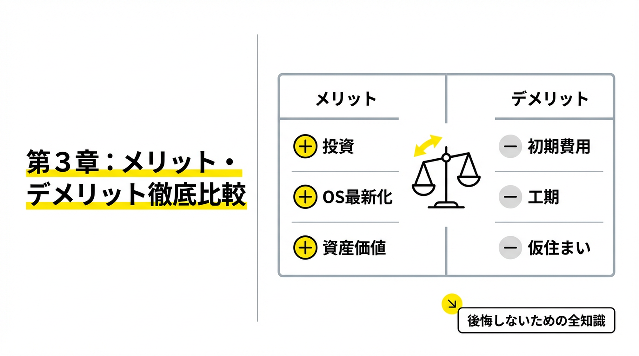 第3章：メリット・デメリットを徹底比較｜後悔しないための全知識