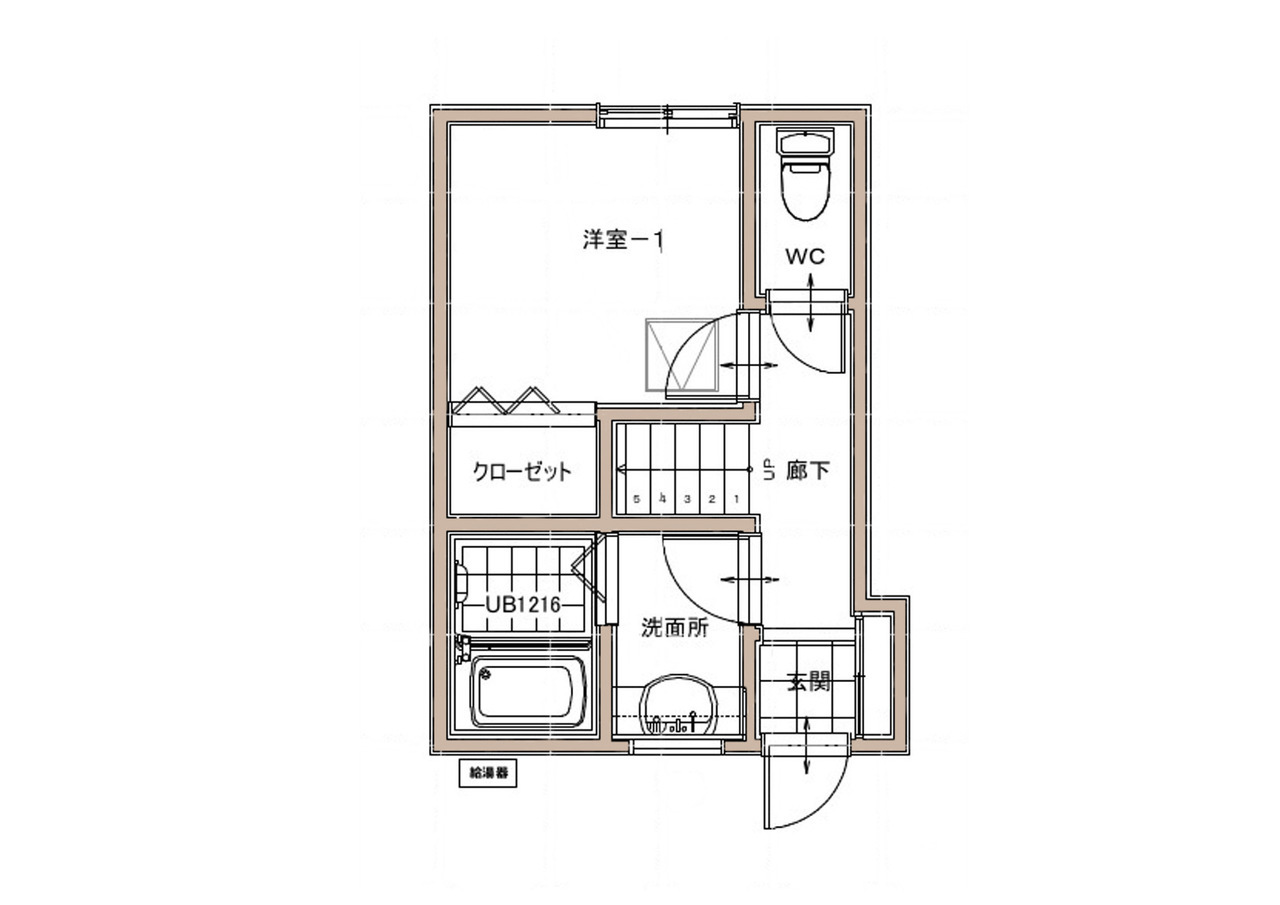 新宿区　フルリノベーション　新規１階図面