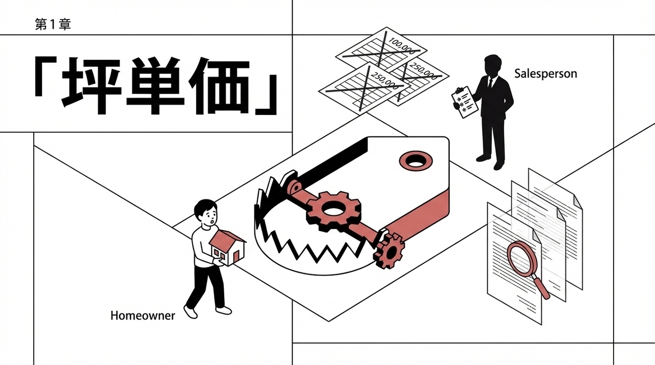 戸建てリノベの坪単価は？