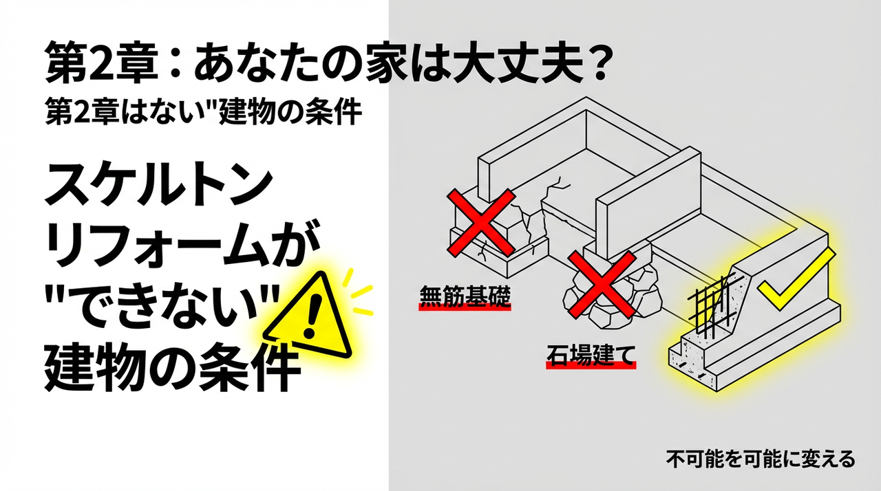 第2章：【重要】あなたの家は大丈夫？スケルトンリフォームが“できない”建物の条件
