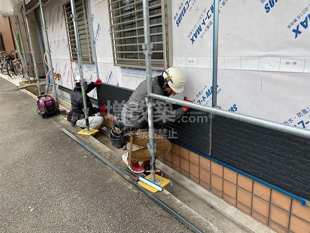 兵庫県尼崎市R様邸　外壁工事　サイディング