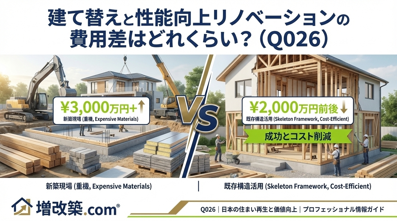 リノベーション vs 建て替え：費用・期間・メリットの徹底比較