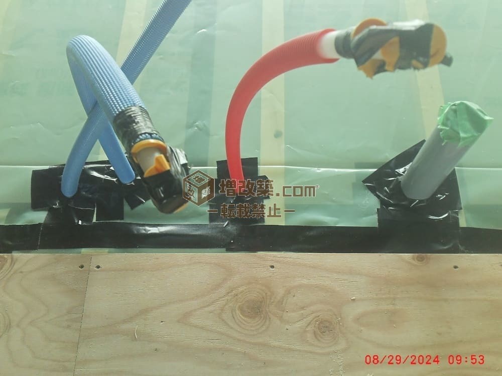 床断熱と気密処理