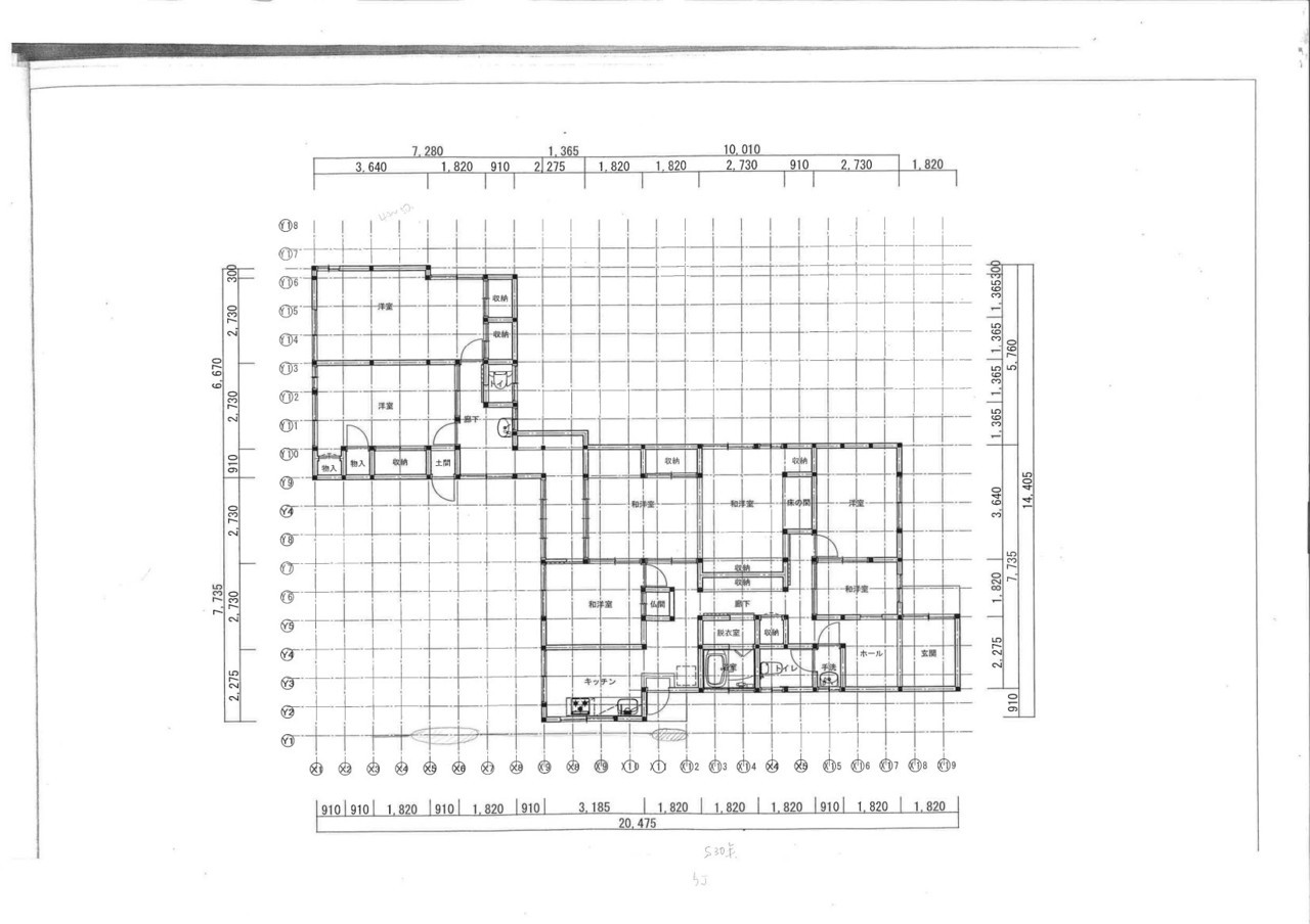 葛飾区K様邸_既存平面図