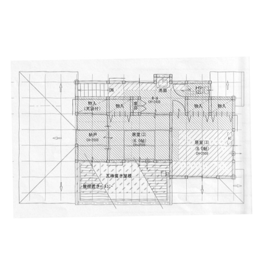 足立区　戸建フルリフォーム　2階既存図