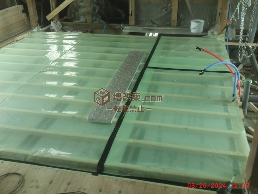 床断熱と気密処理