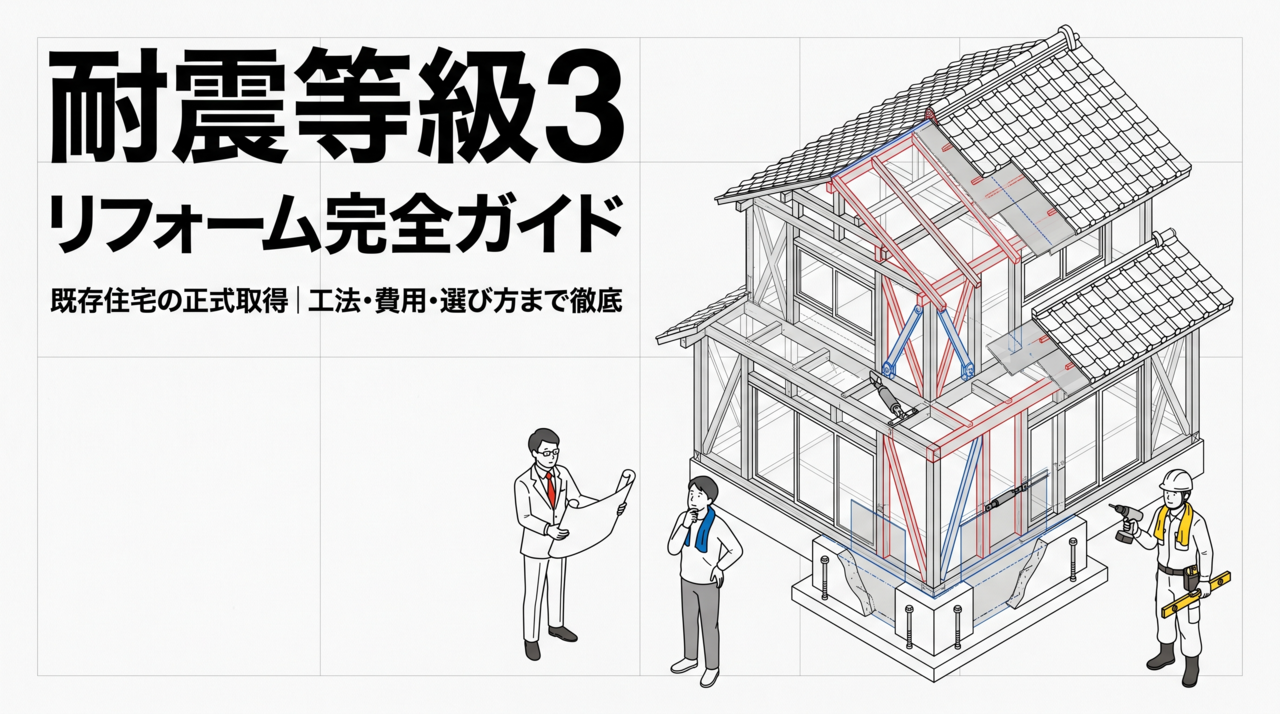 耐震等級3リフォーム完全ガイド｜既存住宅で正式取得する方法と費用
