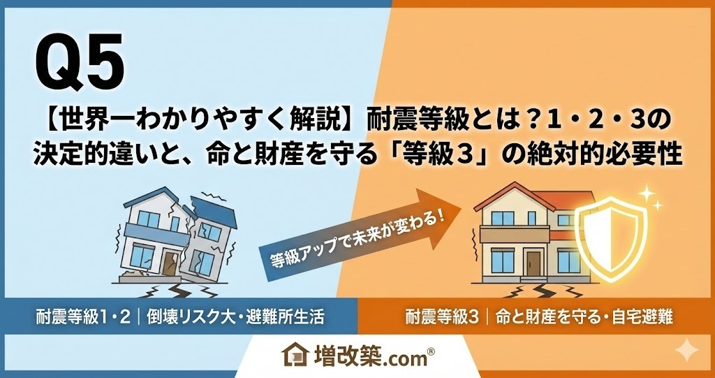 世界一わかりやすく解説】耐震等級とは？1・2・3の決定的違いと、命 