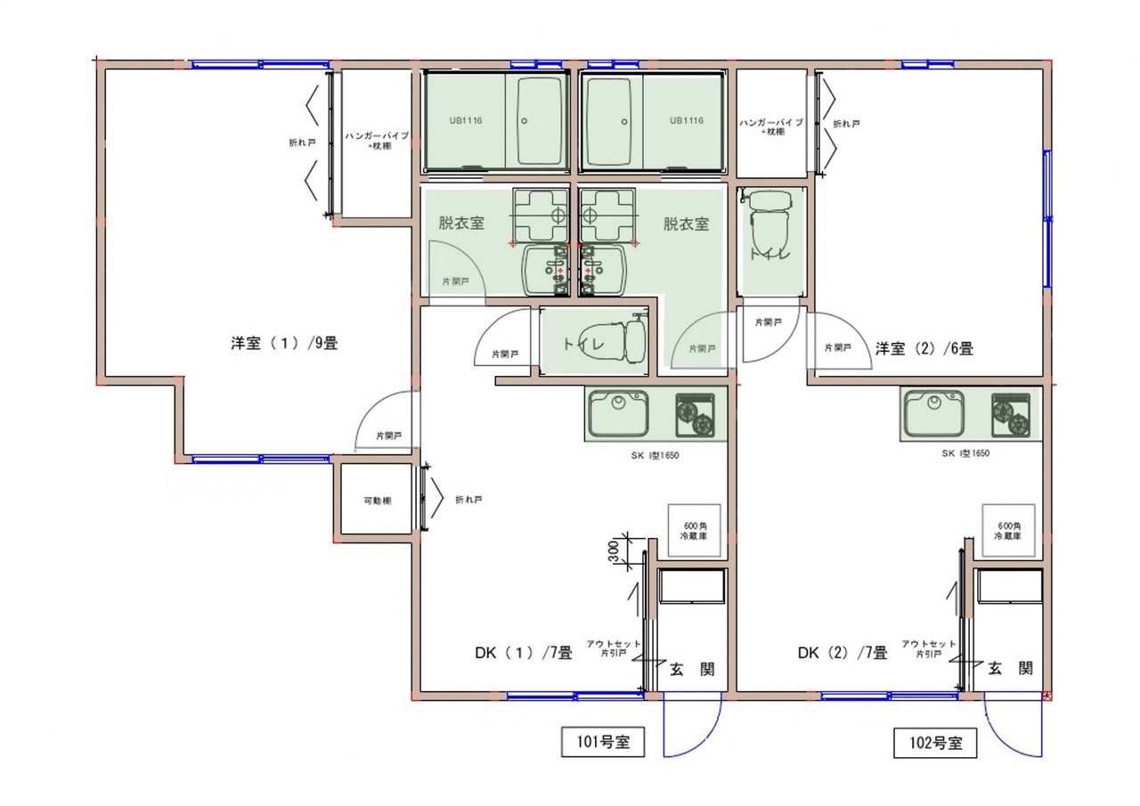 戸建スケルトンリフォーム　新規図面