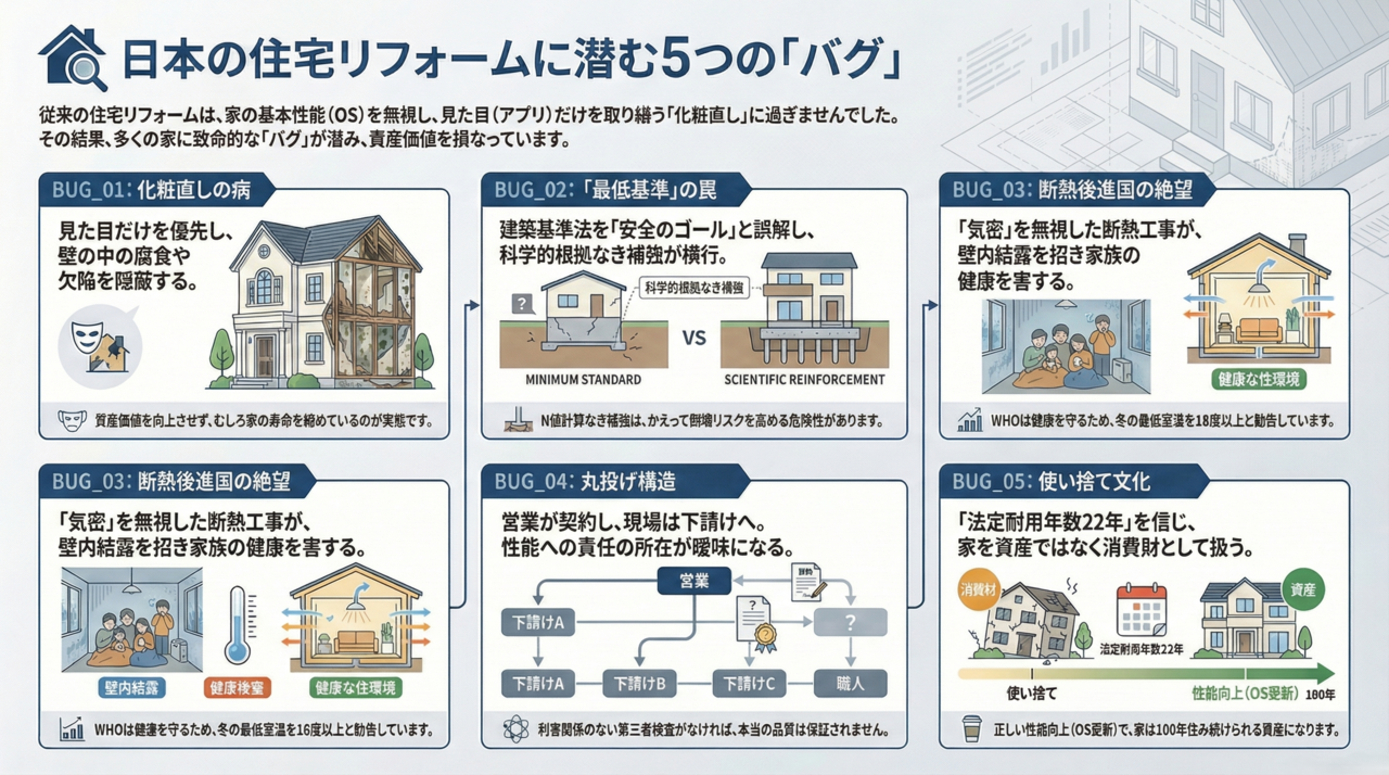 住宅リフォームの「バグ」を解体する