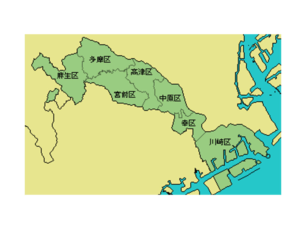 川崎市　マップ