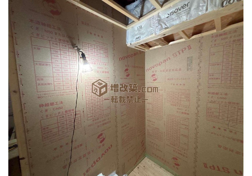 品川区M様邸　木工事　耐力壁