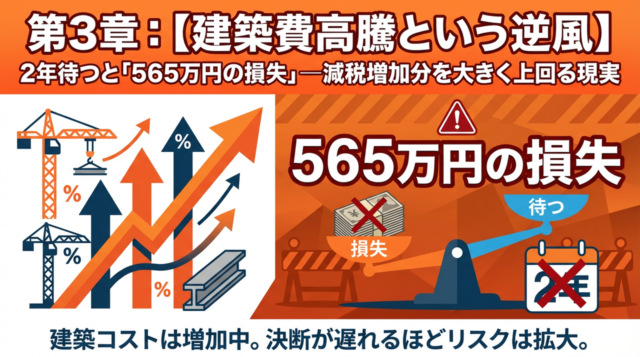2年待つと「565万円の損失」—減税増加分を大きく上回る現実