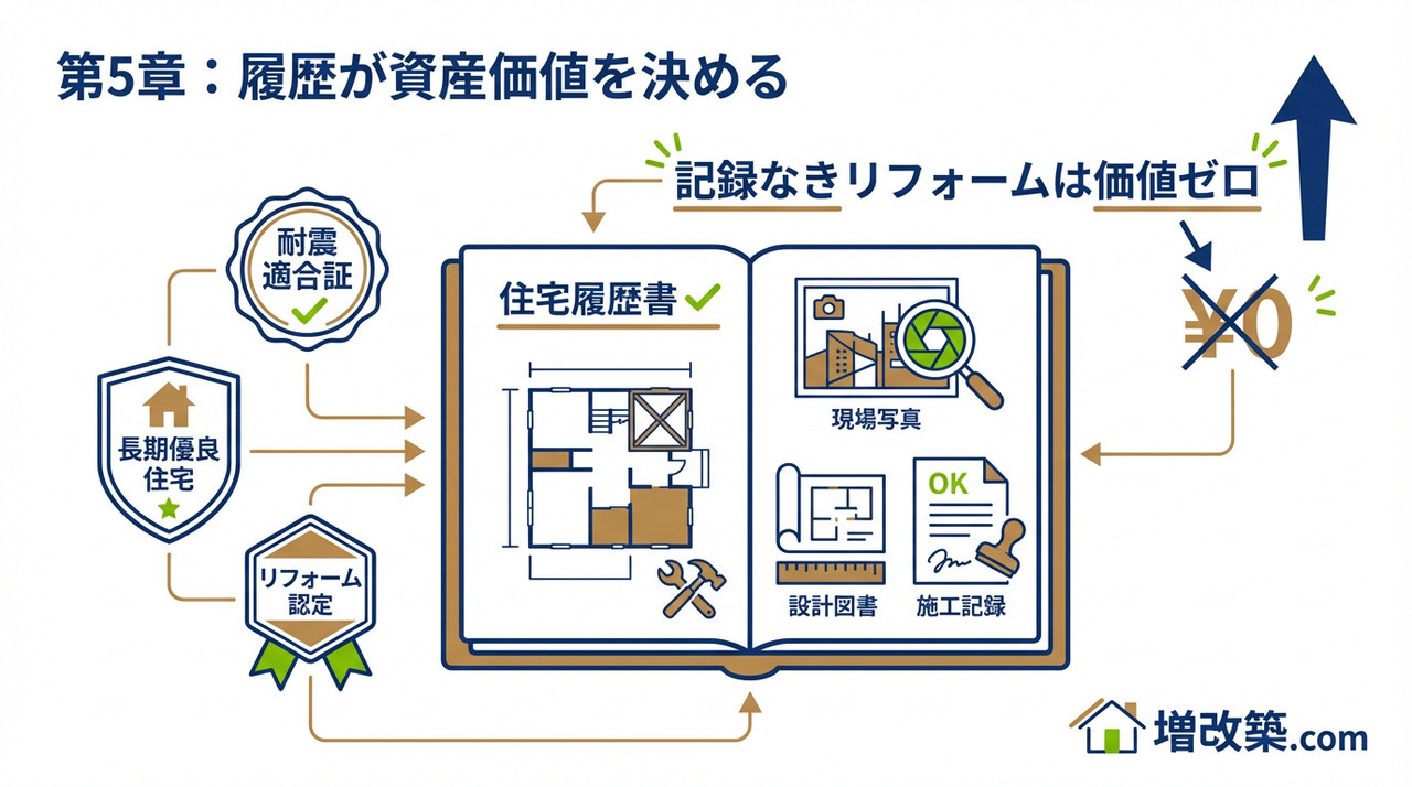 【全年代共通】「履歴」を残さないリフォームは価値ゼロ