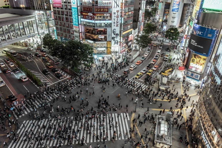 渋谷区　スクランブル交差点