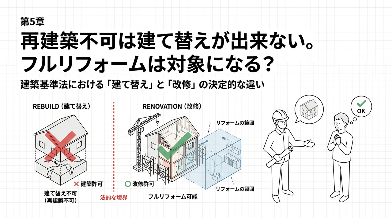 再建築不可はどこまでリフォームできるのか？