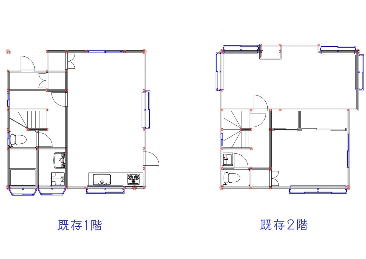 新座市戸建スケルトンリフォーム　既存図面