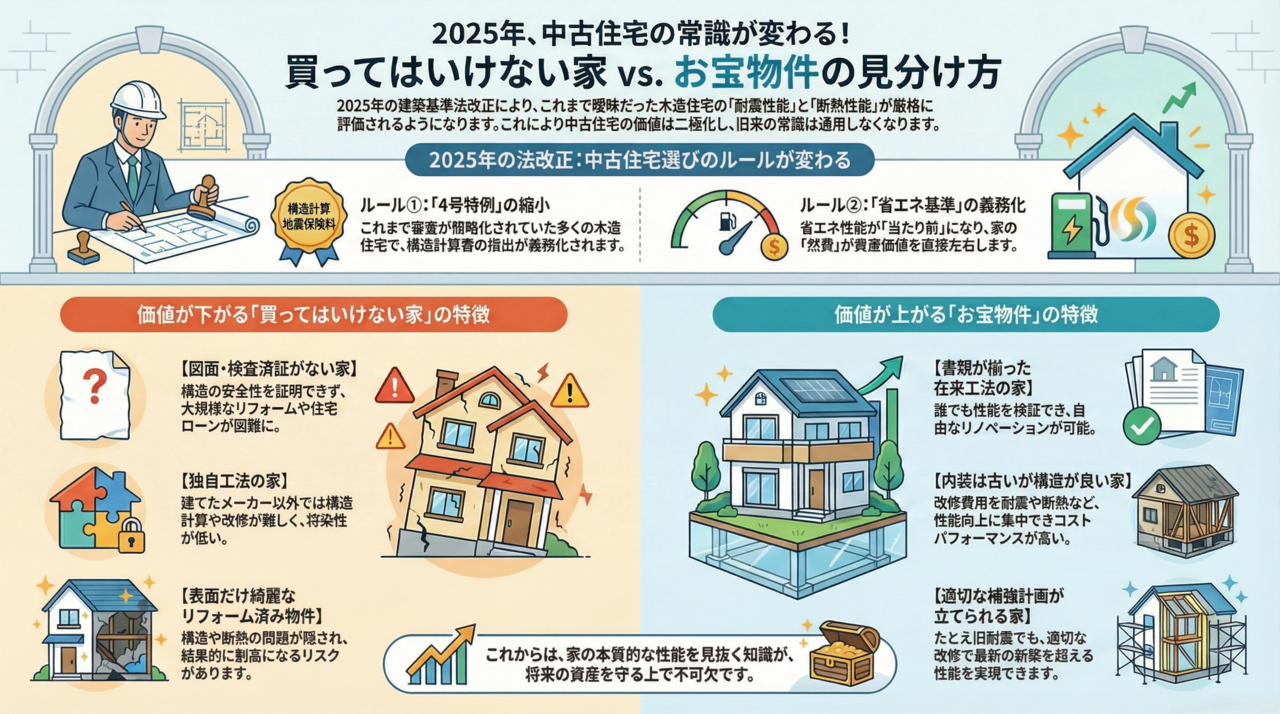 買ってはいけない中古住宅の見分け方【2025年法改正対応】 ｜5000棟リノベのプロが徹底解説
