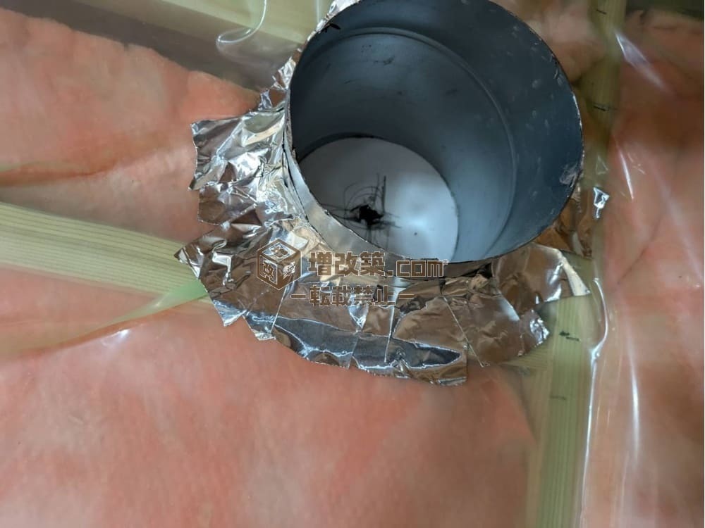 ハーフスケルトン　ダクト断熱