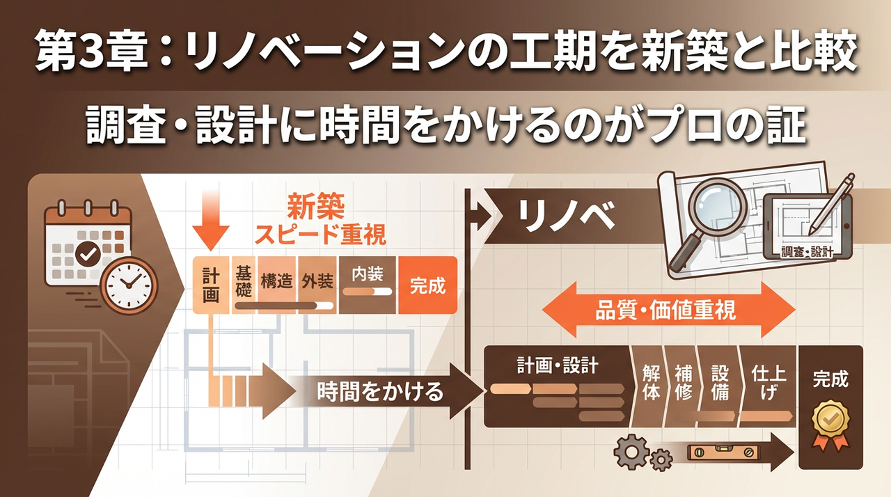 戸建てリノベーションの工期