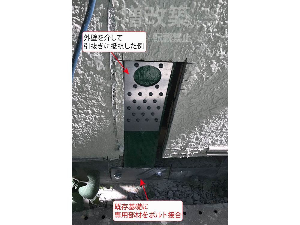 無筋基礎への増し基礎補強