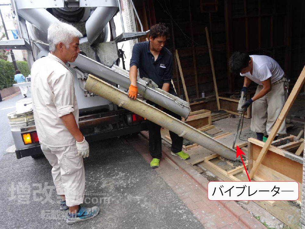 無筋基礎への増し基礎補強