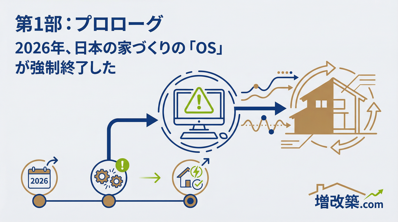 第1部：プロローグ ― 2026年、日本の家づくりの「OS」が強制終了した