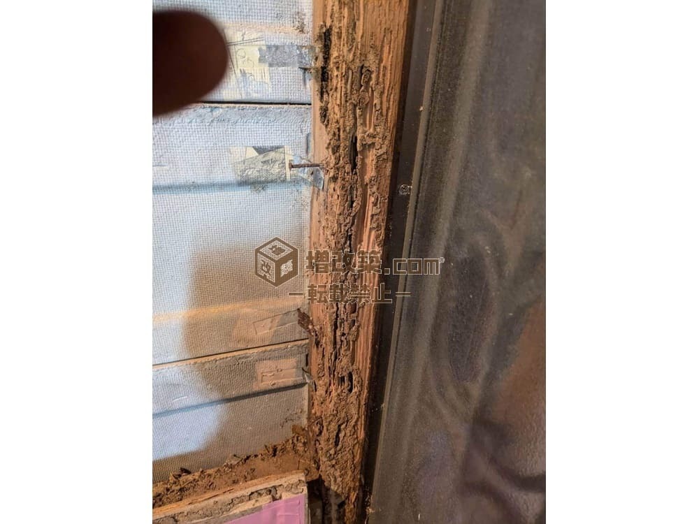 ハーフスケルトン　柱の腐食