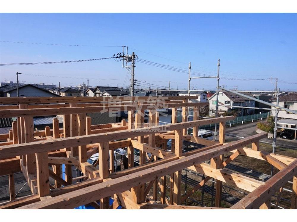 新潟県新発田市　SA様邸　建て方工事