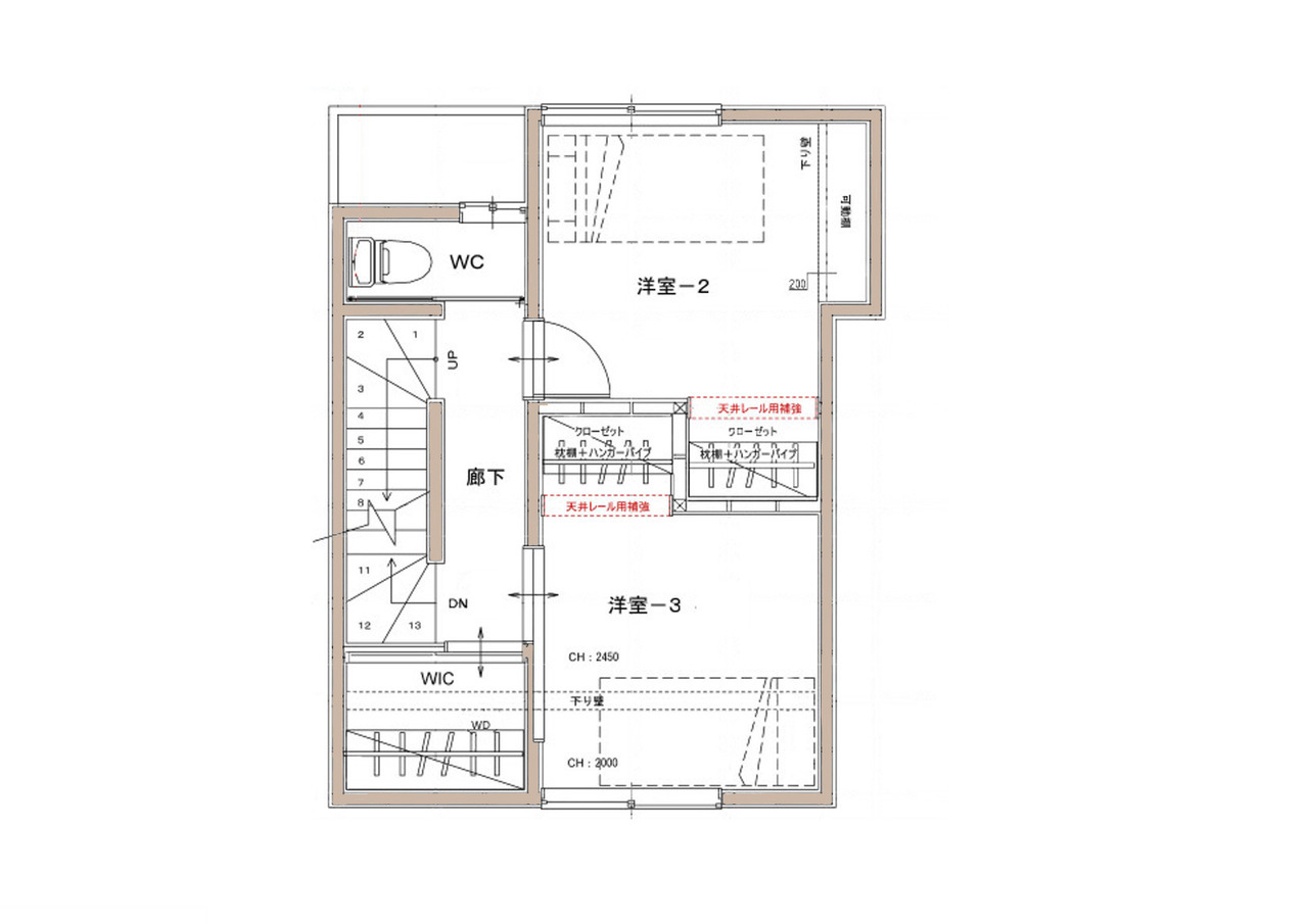 台東区　戸建てフルリフォーム新規図面