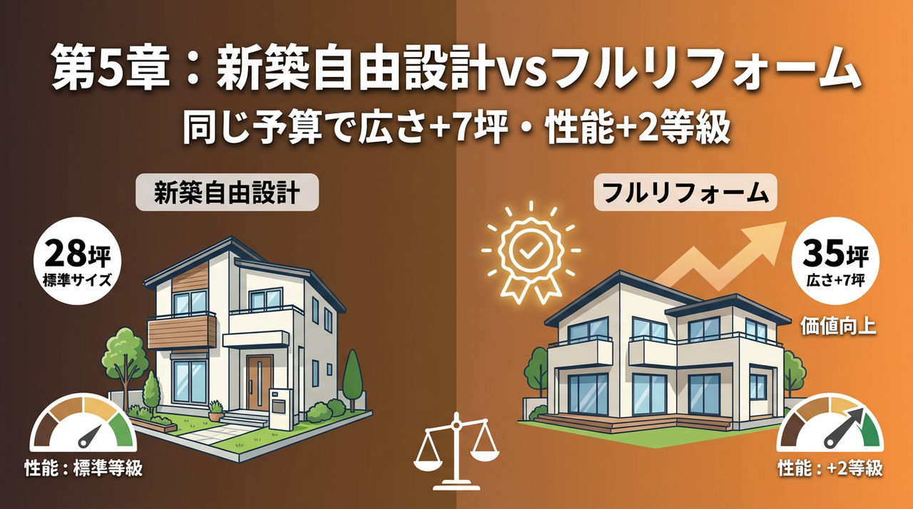 新築（自由設計）とリノベーション比較