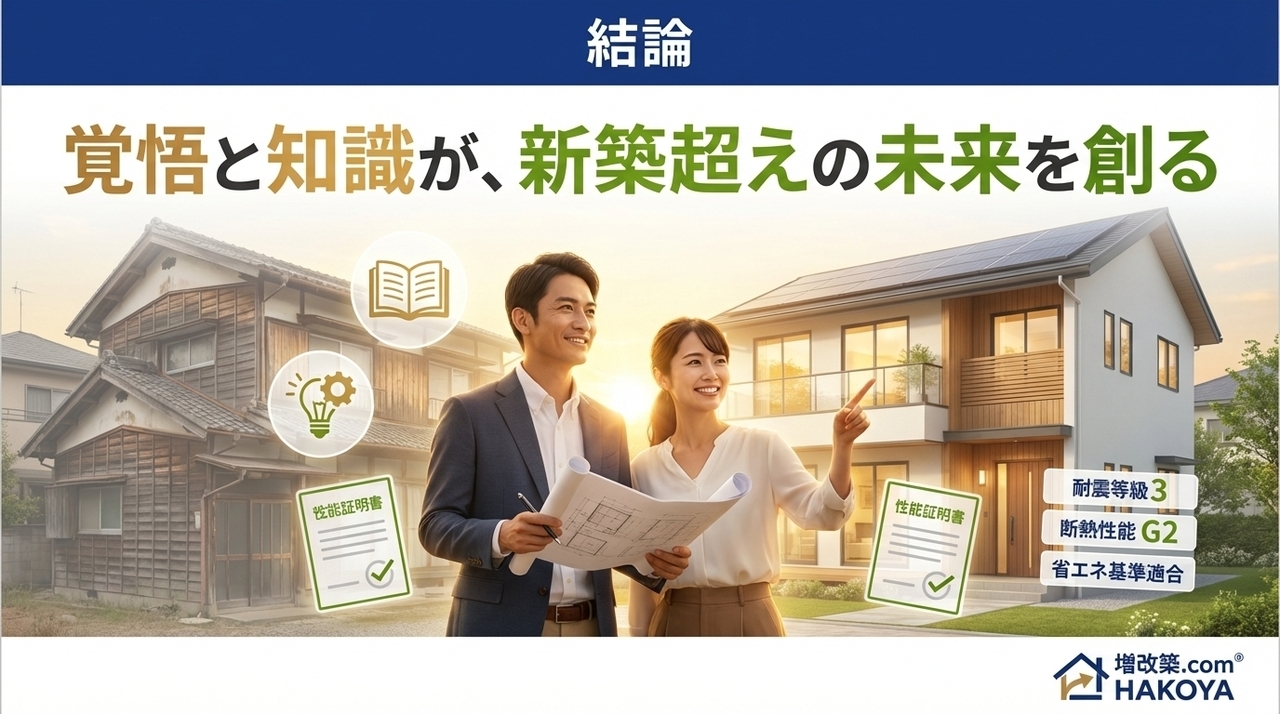 結論：「覚悟」と「知識」が、新築超えの未来を創る