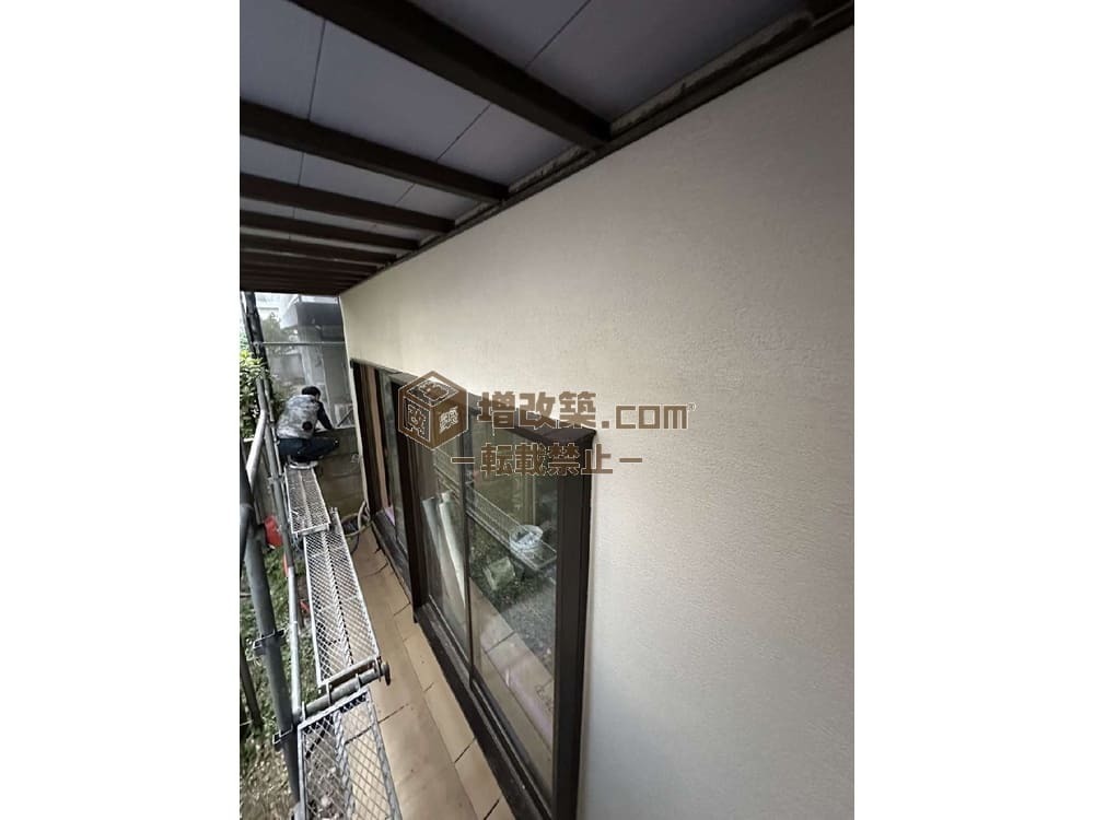 ハーフスケルトン　外壁工事