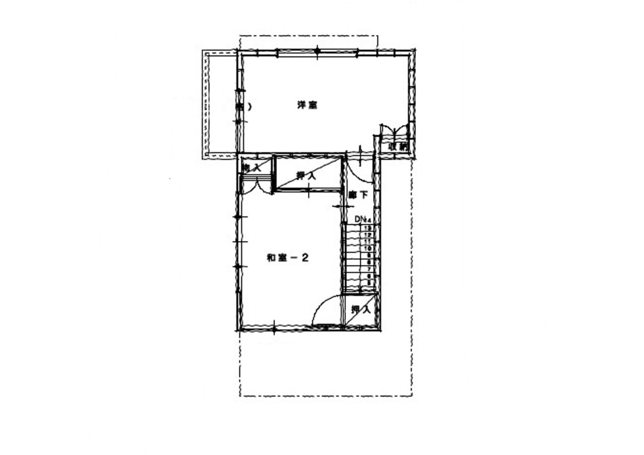 神戸市灘区　戸建スケルトンリフォーム　既存図面