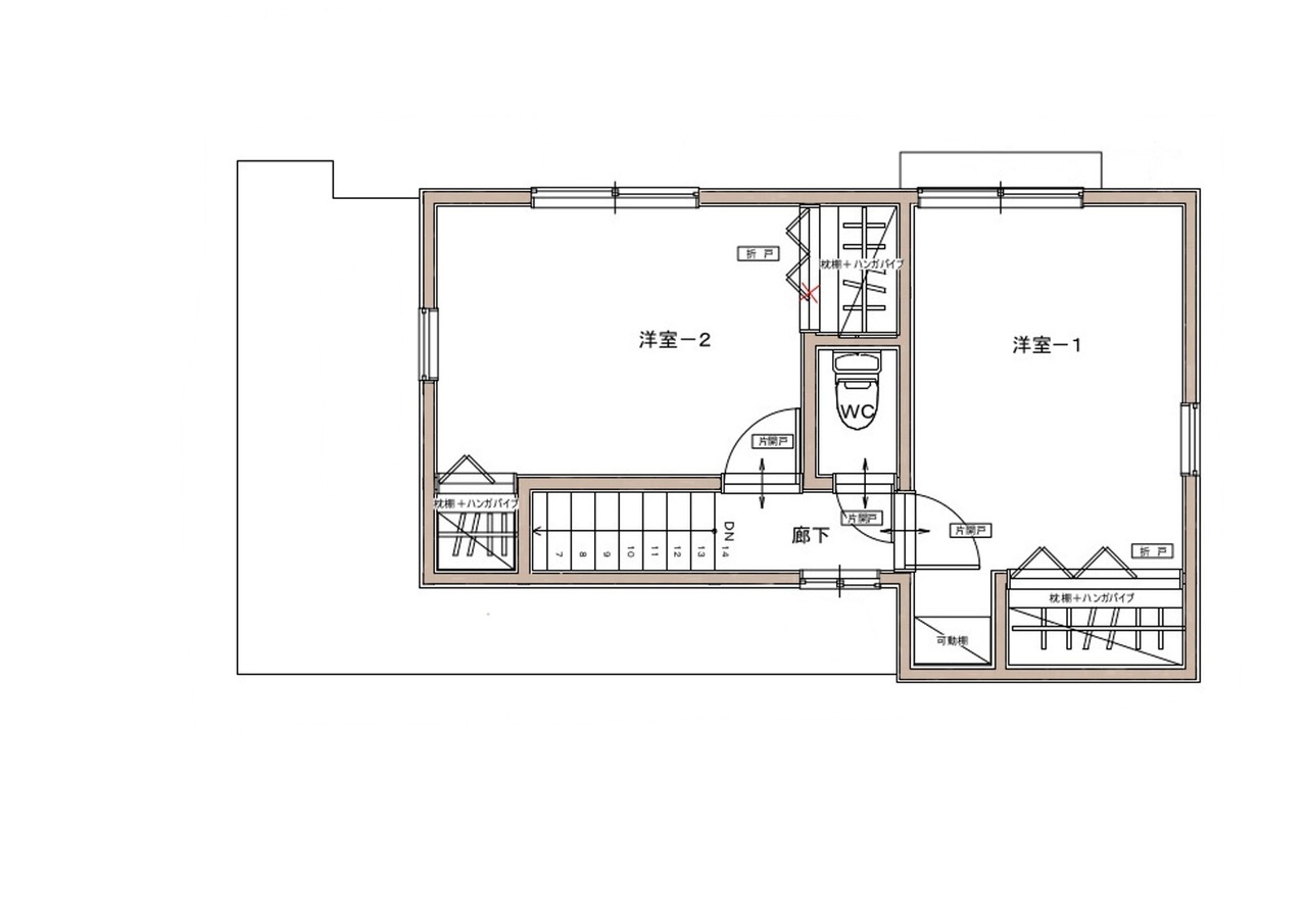 神戸市灘区　戸建フルリフォーム　新規図面