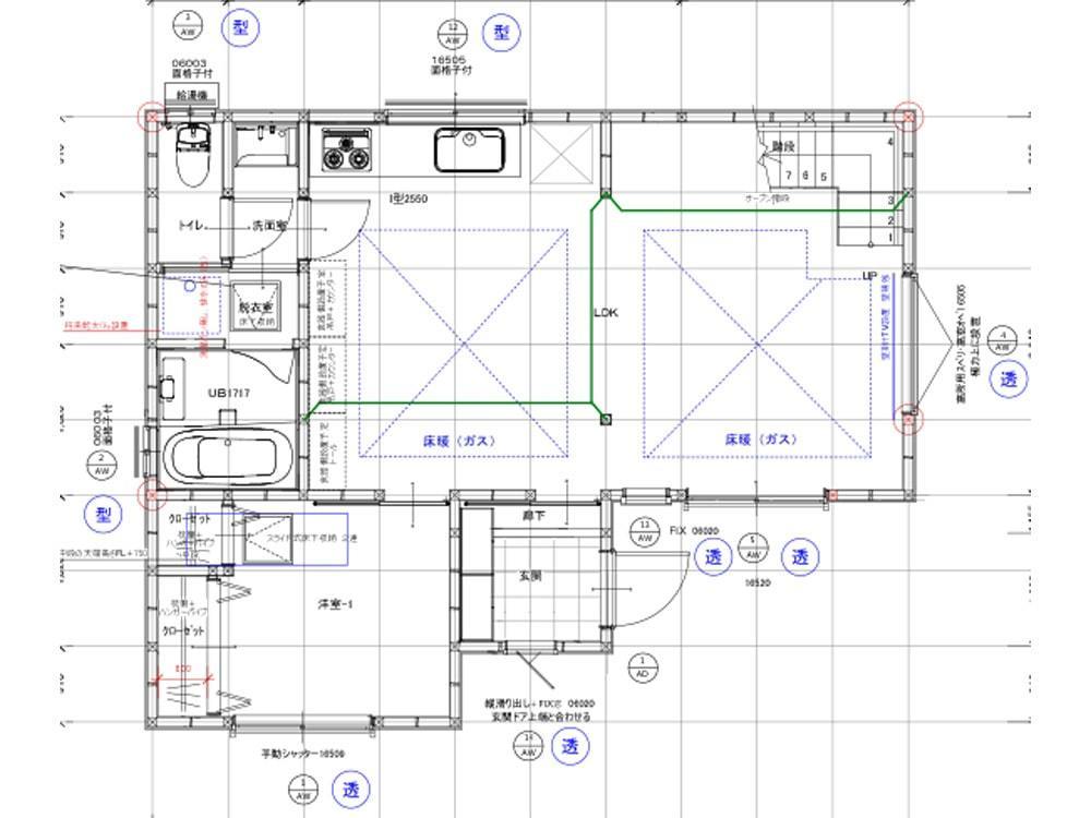 目黒区H様邸　新規平面図