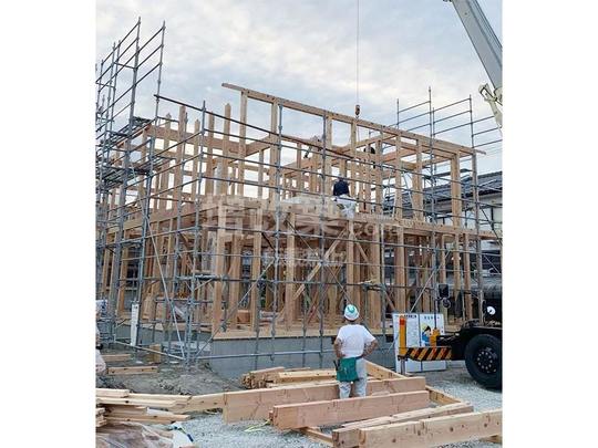 新潟県新発田市　TH様邸　建て方工事